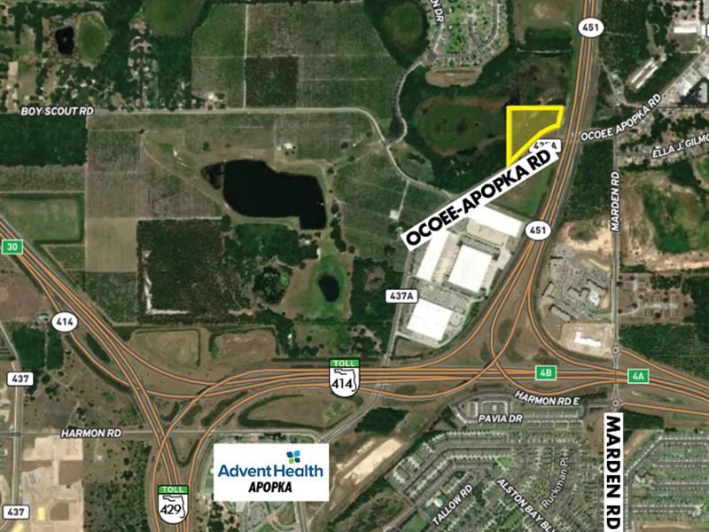 Sr 429 Beltway Land : Apopka : Orange County : Florida