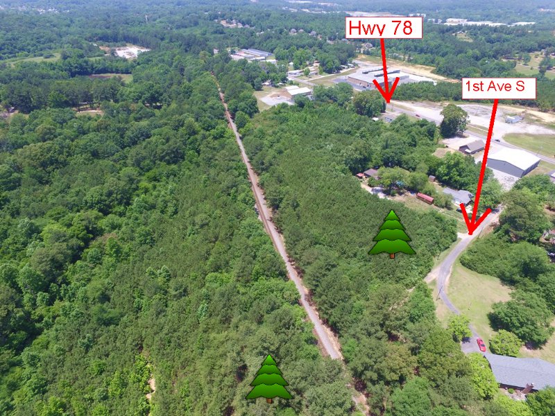 9.5+/- Acres W/ Rail : Pell City : Saint Clair County : Alabama