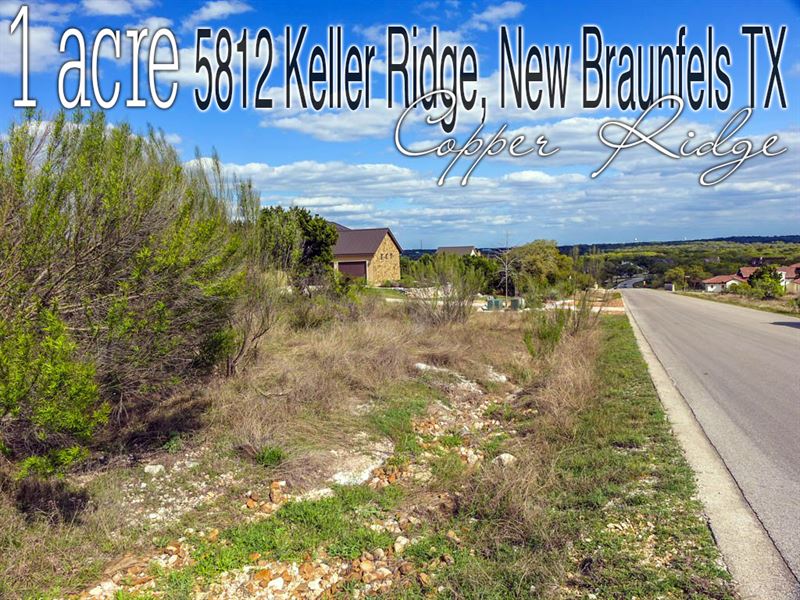 1 Acre in Comal County : New Braunfels : Comal County : Texas