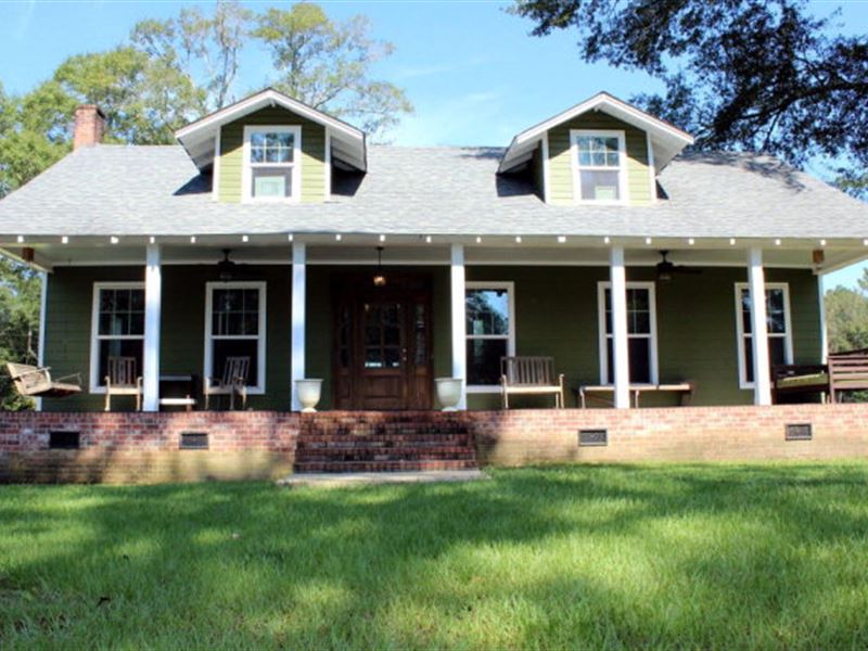 Farm House On 10+/- Acres : Tylertown : Walthall County : Mississippi