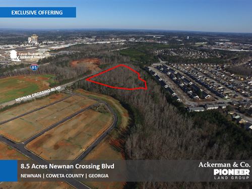 8.5 Acres Newnan Crossing Blvd : Newnan : Coweta County : Georgia