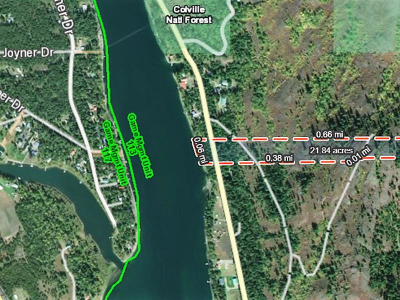 20 Surveyed Riverfront Acres : Ione : Pend Oreille County : Washington