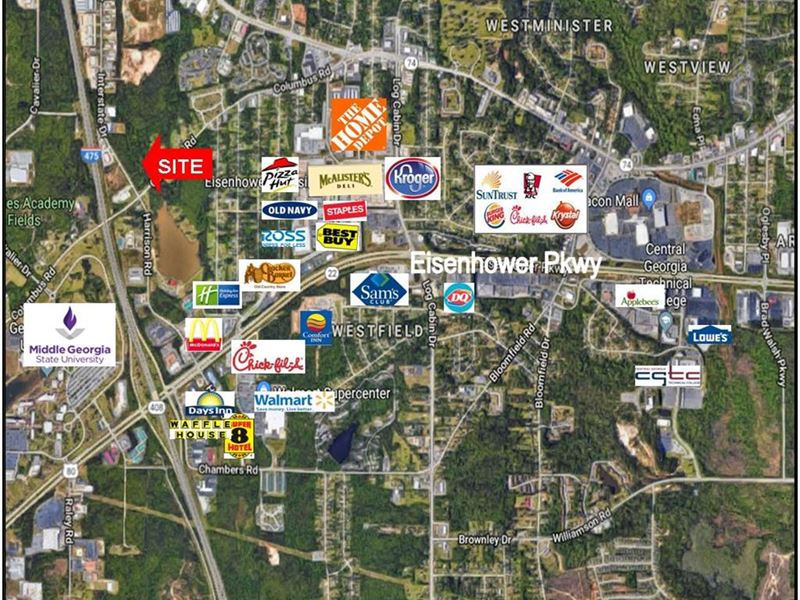 Corner Commercial Site : Macon : Bibb County : Georgia
