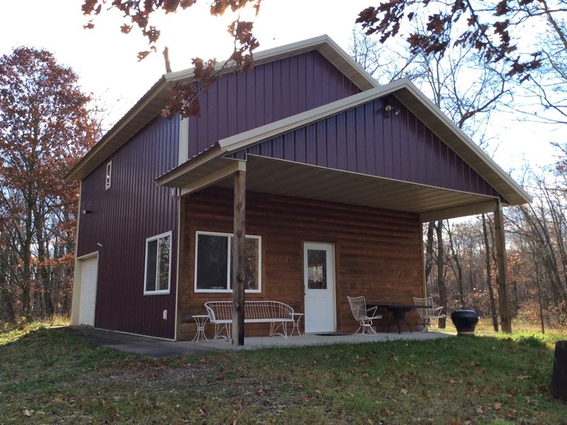 Randall Mn, Cabin w Garage Morrison : Randall : Morrison County : Minnesota