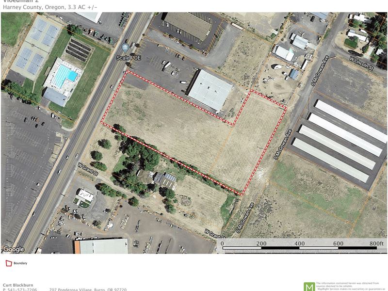 Burns, Two Commercial Lots, 3.52 : Burns : Harney County : Oregon