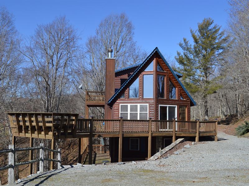 Nice Log Sided Home Piney Creek, NC Lot for Sale in Piney Creek