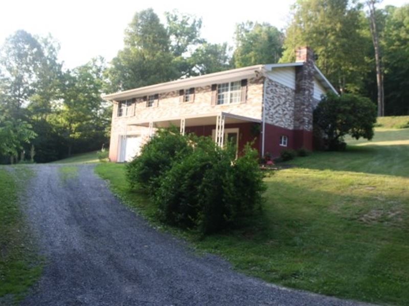 Very Private One Story Brick Ranch : Sutton : Braxton County : West Virginia