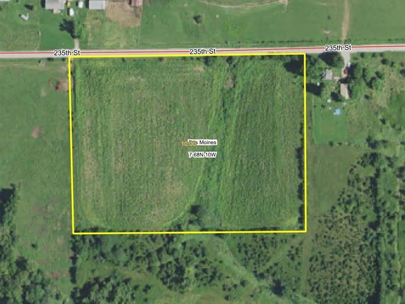 10 Acres Near Lake Sugema in Van Bu : Milton : Van Buren County : Iowa