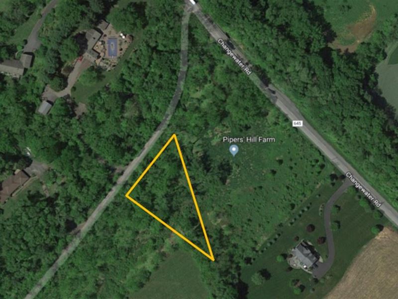 Rural Lot On R-O-W in Washington : Anderson : Warren County : New Jersey