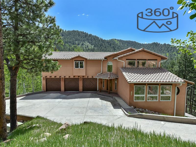 Custom Southwestern Home Woodland : Woodland Park : Teller County : Colorado
