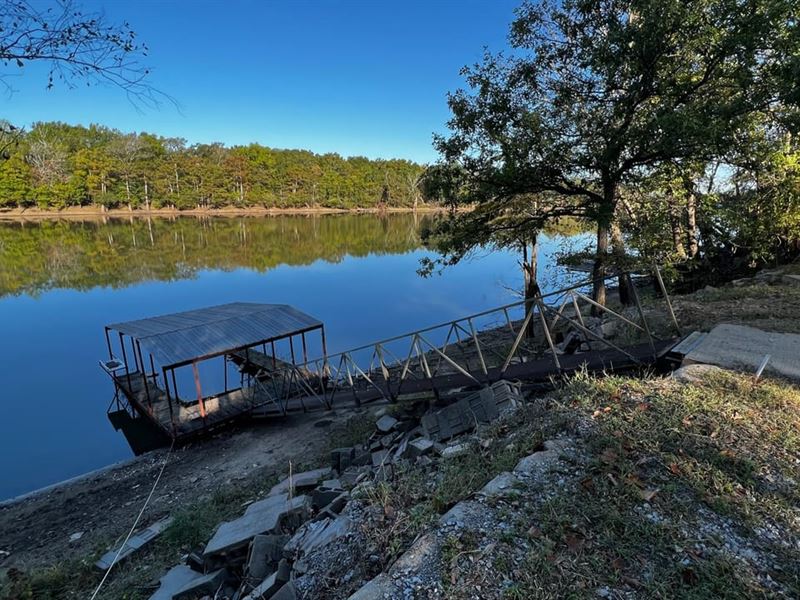 Maddox Bay Lot with Metal Boat Dock : Holly Grove : Monroe County : Arkansas