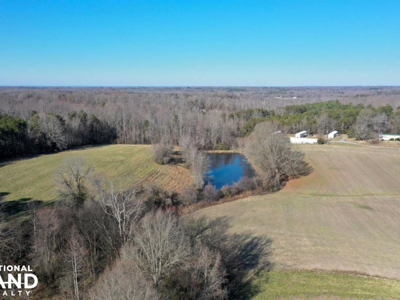 Small Farm or Home Site with Pond : Woodleaf : Rowan County : North Carolina