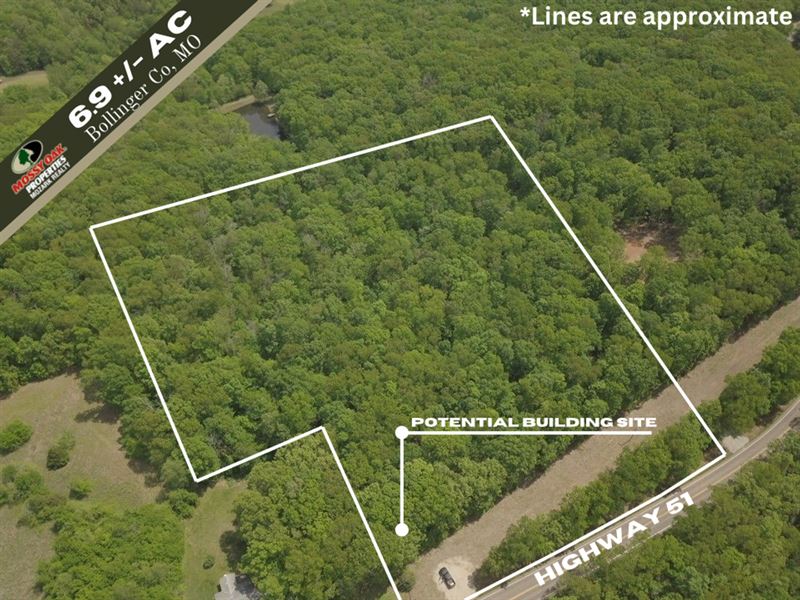 6.9 Acres in Marble Hill, MO : Marble Hill : Bollinger County : Missouri