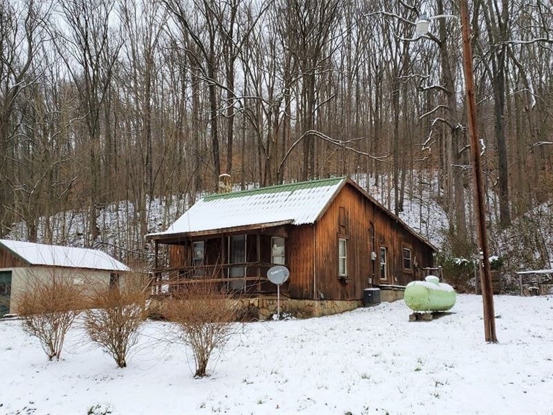 Country Cabin, Home Garage 4 Acres : Peebles : Adams County : Ohio