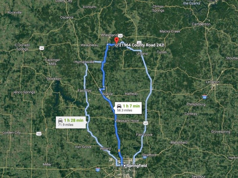 Rural Feel with a Lake Close By : Hermitage : Hickory County : Missouri