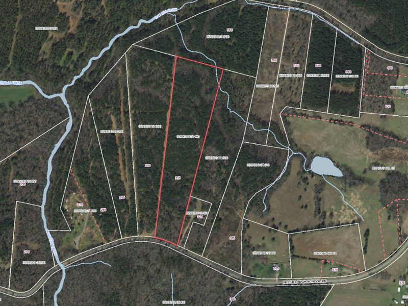 Wooded Hilltop Homesite : Honea Path : Greenville County : South Carolina