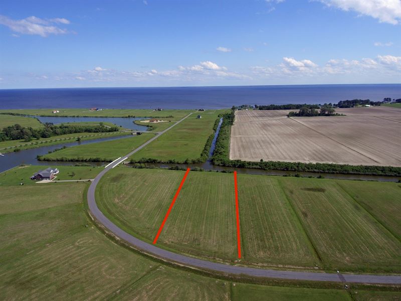 Canal Front Lot Water Access : Hertford : Perquimans County : North Carolina