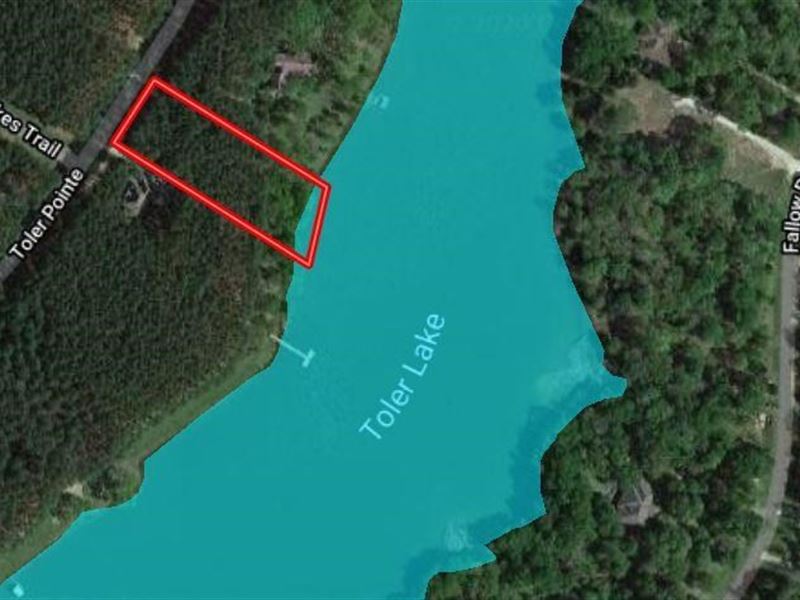 Lakefront Property On Toler Lake : Larue : Henderson County : Texas