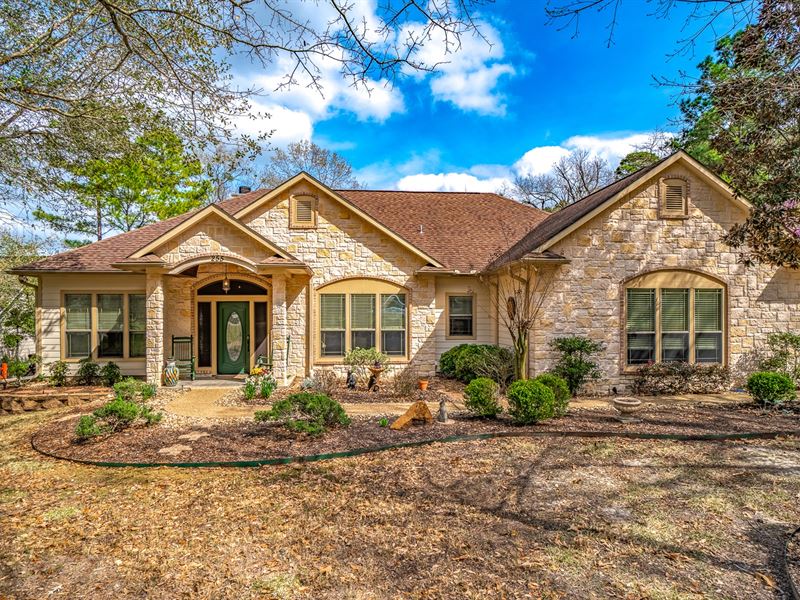 Golf Course Home Holly Lake Ranch : Holly Lake Ranch : Wood County : Texas