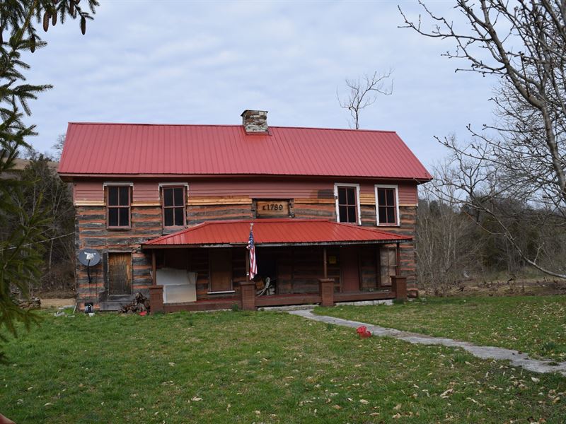 Histrocial Log House Hancock County Lot for Sale in Tazewell, Hancock