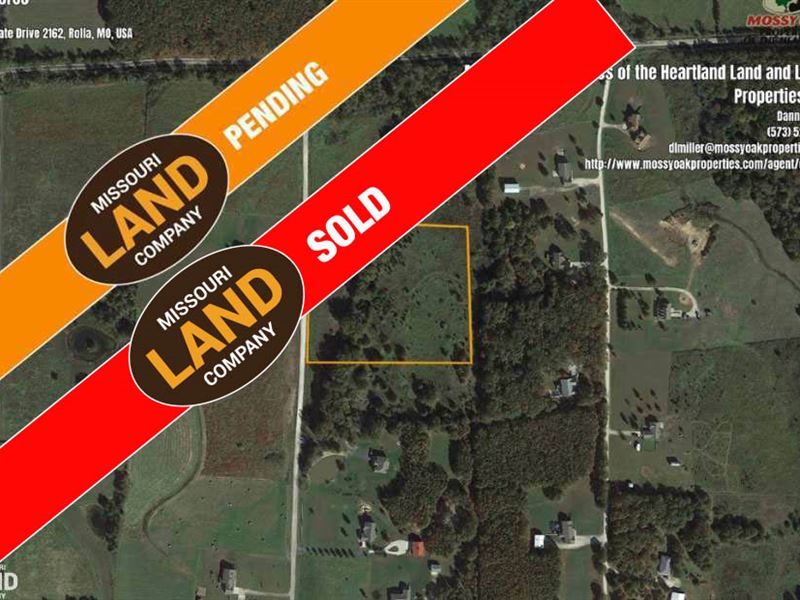 Rural Rolla 6.2 Acre Build Site : Rolla : Phelps County : Missouri