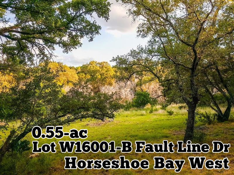 .55 Acres in Llano County : Horseshoe Bay : Llano County : Texas