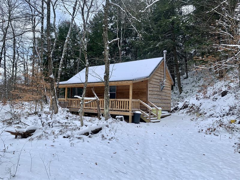 Camp Overlooking Salmon River : Redfield : Oswego County : New York