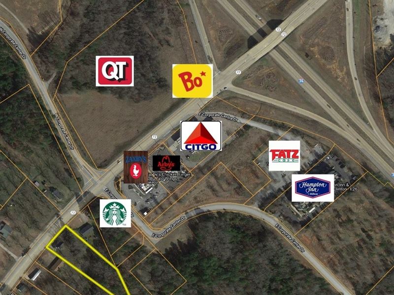 1.42-Acres-Dynamic Commercial/Re : Clinton : Laurens County : South Carolina
