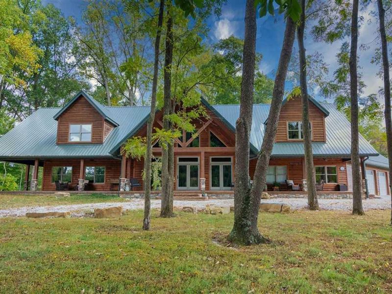 Powell Lake Home for Sale : Jasonville : Greene County : Indiana