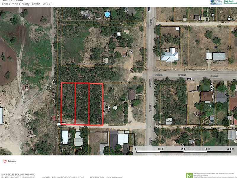 Tom Green County Residential Land : San Angelo : Tom Green County : Texas