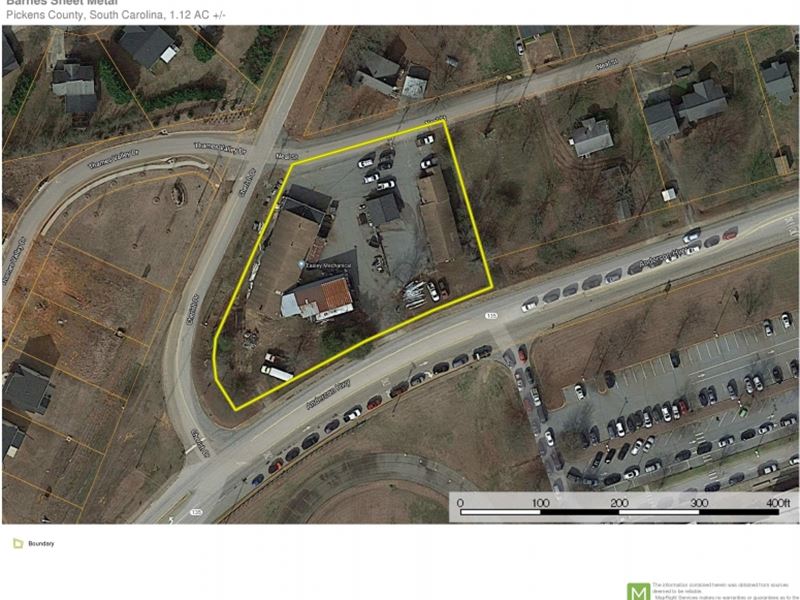 1.12-Acre Commercial Property : Easley : Pickens County : South Carolina