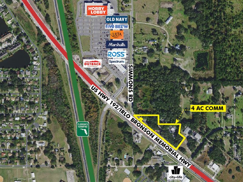 East Lake Toho Corridor Commercial : Kissimmee : Osceola County : Florida
