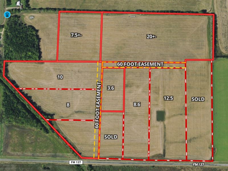 10 Acres, FM 137 : Paris : Lamar County : Texas