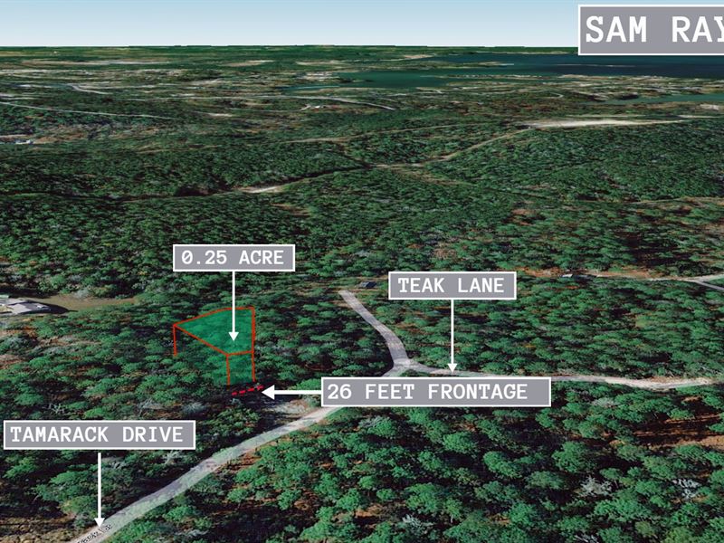 .25 Acre in Brookeland, $250/Month : Brookeland : Jasper County : Texas