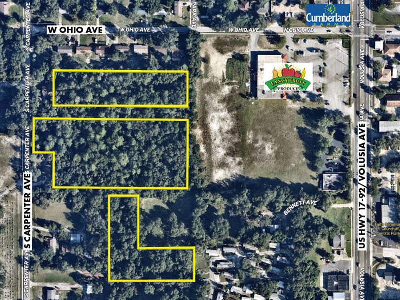 FL 6.68 Ac Multi Family Land : Orange City : Volusia County : Florida