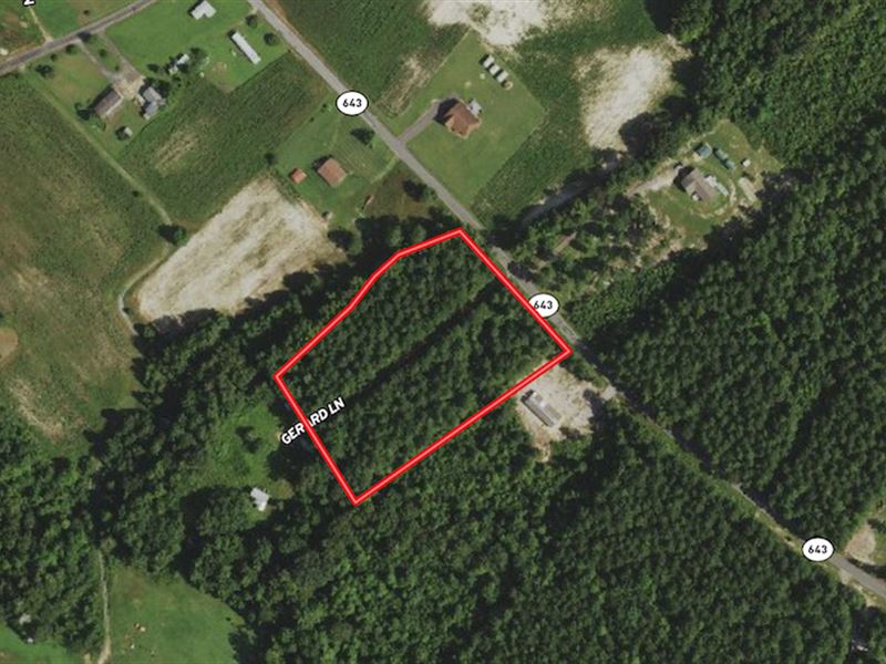 Reduced, 3.14 Acres of Residential : Stony Creek : Sussex County : Virginia