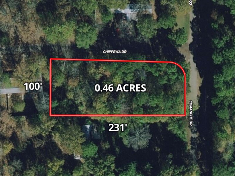Half Acre Lot Near Lake : Pittsburg : Camp County : Texas