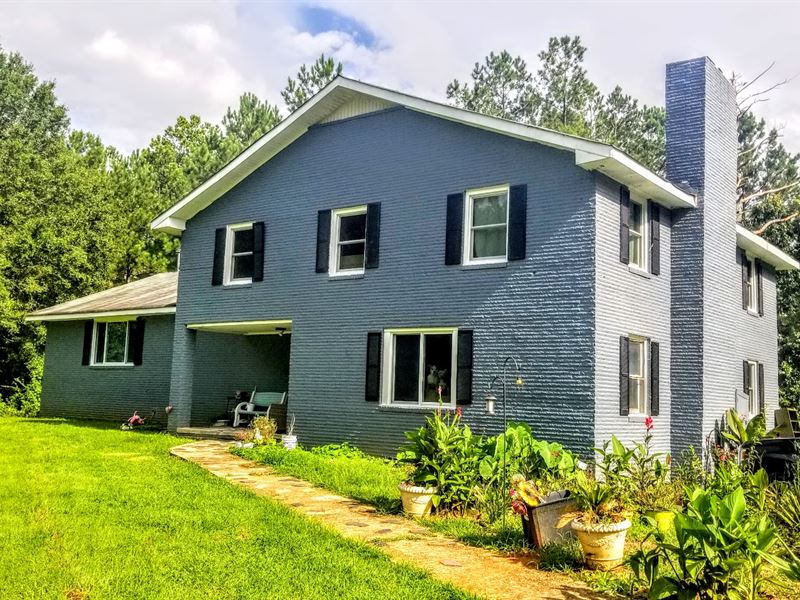 7.5 Acres with 3706 Sqft Home : Barnesville : Lamar County : Georgia