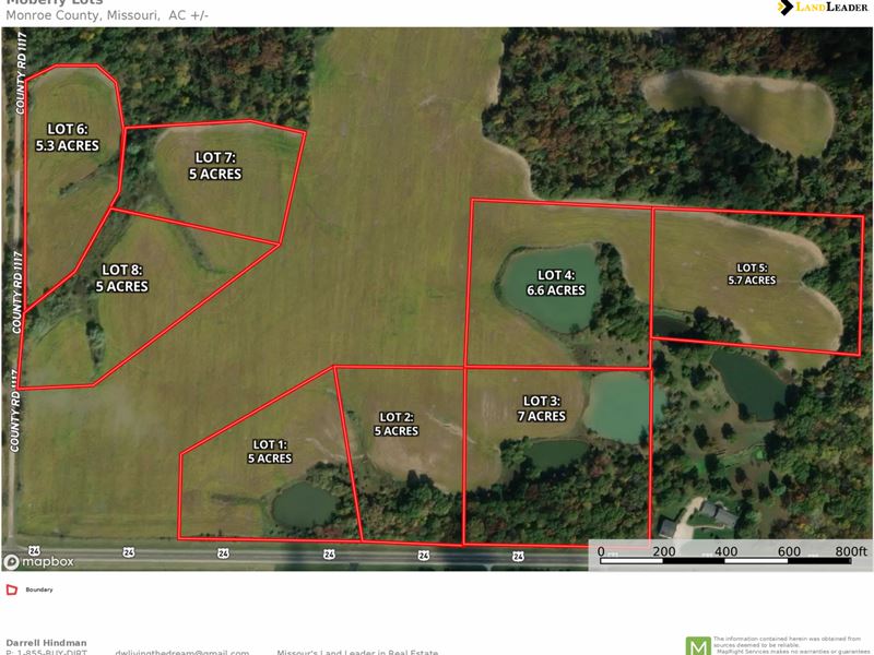 Moberly Lot 1 : Madison : Monroe County : Missouri