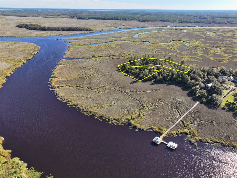 Private Peninsula Lots, Marsh View : White Oak : Camden County : Georgia
