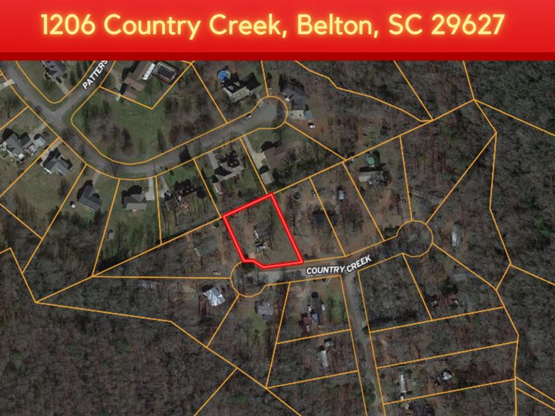 Beautiful 0.71 Acre for Sale : Belton : Anderson County : South Carolina