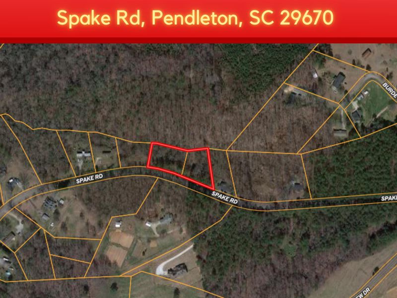 2 Lots Being Sold Together : Pendleton : Anderson County : South Carolina