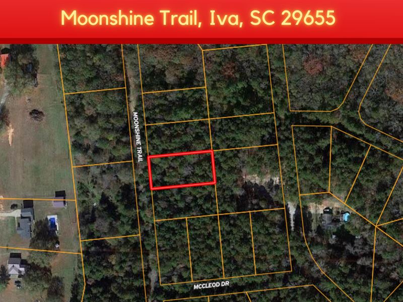 .46 Acre Land for Sale in Iva : Iva : Anderson County : South Carolina