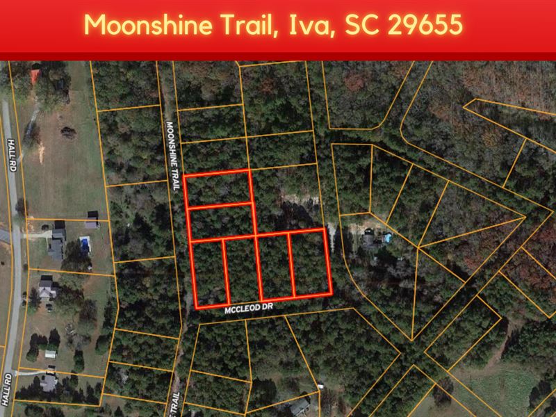 2.34 Acre Land for Sale in Iva : Iva : Anderson County : South Carolina