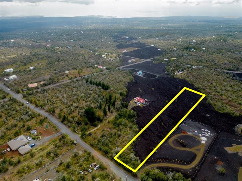 1 Ac Lot with Sweeping Ocean Views : Hawaiian Ocean View : Hawaii County : Hawaii