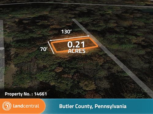 .21 Acre in Butler County, PA : Connoquenessing : Butler County : Pennsylvania