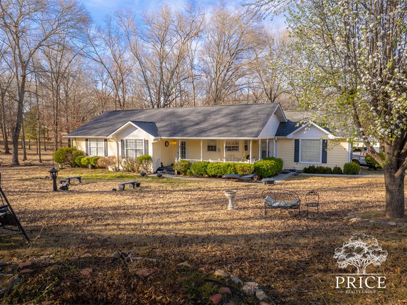 Beautiful Home on 2.5 Acres : Caney : Atoka County : Oklahoma