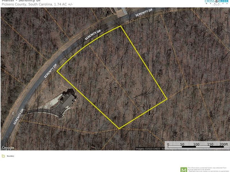 1.74 Acres on Serenity Drive in Pic : Pickens : Pickens County : South Carolina