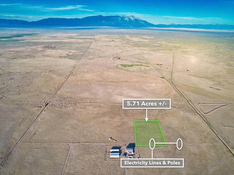 Ranch with Power & Mountain Views : Alamosa : Alamosa County : Colorado