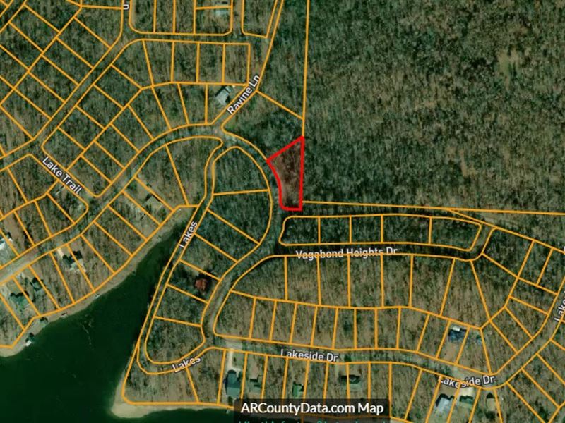 Nice Lot Near Vagabond Lake : Ozark Acres : Sharp County : Arkansas